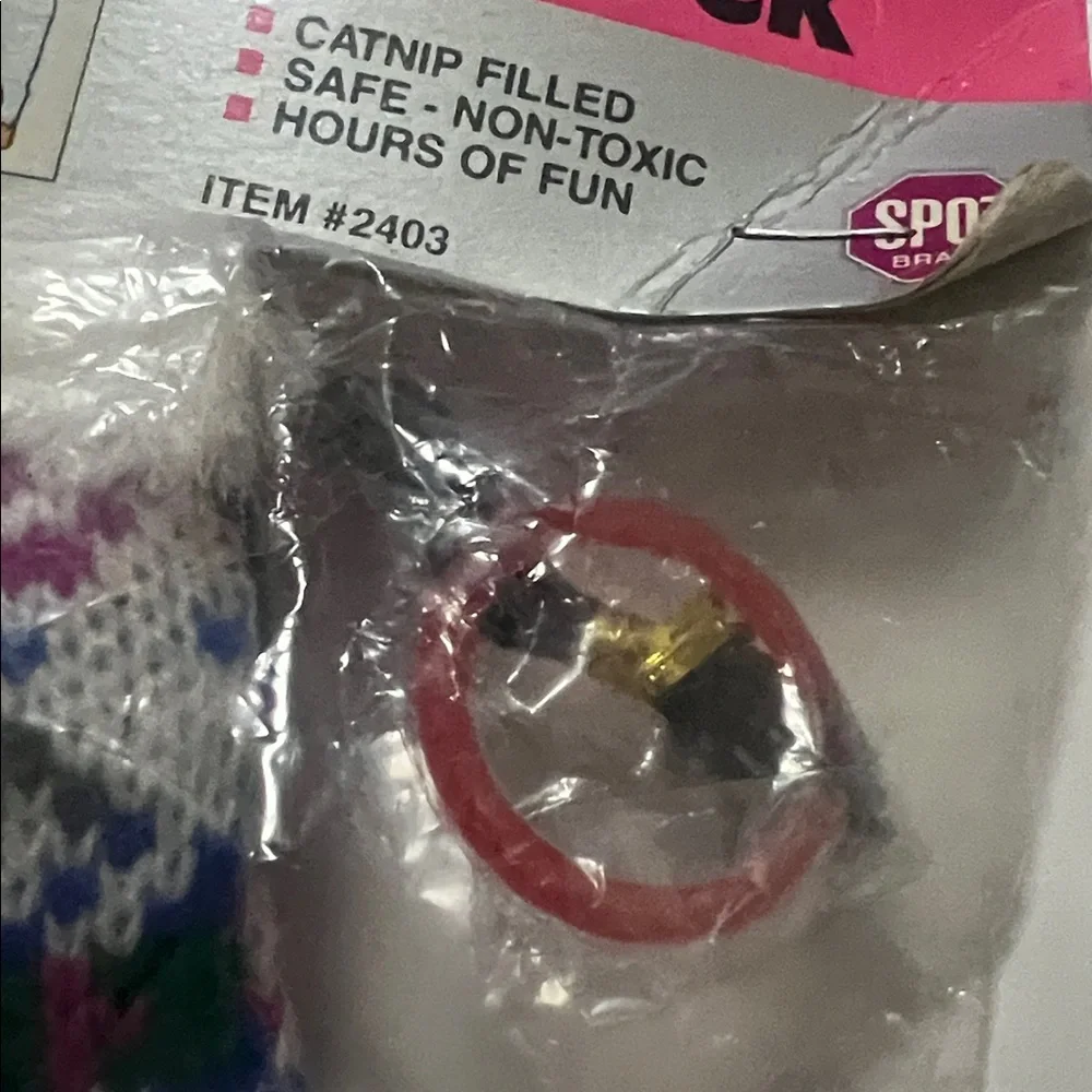 CAT TOY KNITTED SOCK DURABLE LONG LASTING PLAYTIME STOCKING STUFFER‎